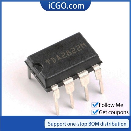 10PCS TDA2822M DIP8 TDA2822 DIP 2822M DIP-8 ใหม่ IC