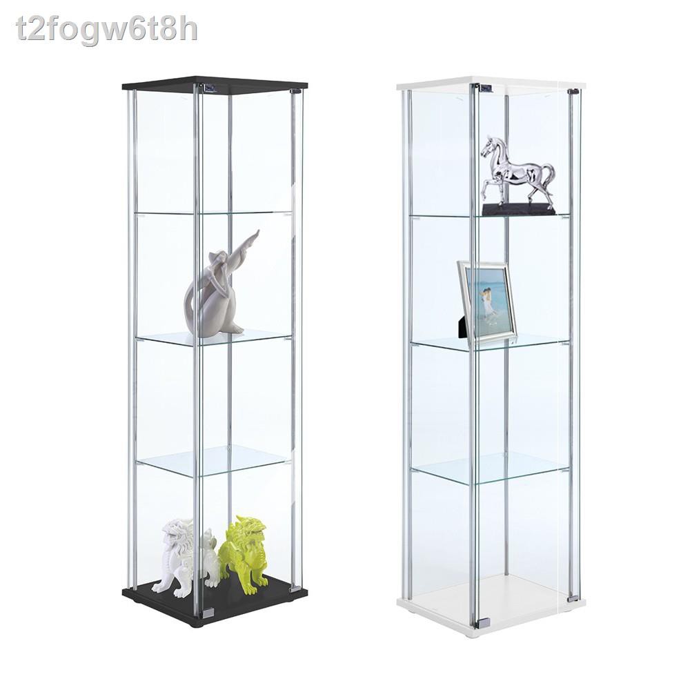 ✑◈WINNER FURNITURE ตู้โชว์กระจก รุ่น กลอรี่ 42.5 ซม. - มี 2 สีให้เลือก สีขาวและสีดำ