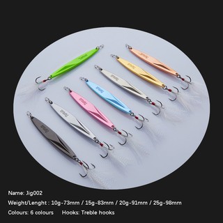 1pc Micro Metal Jig (10g,15g,20g,25g) Fishing Lures Sinking Baits