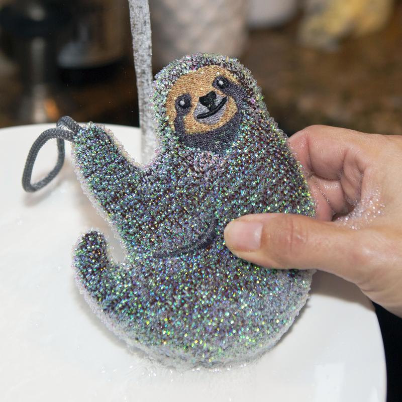 Kikkerland SLOTH SPONGES - ฟองน้ำล้างจานสลอธ แพ็ค 3 ชิ้น
