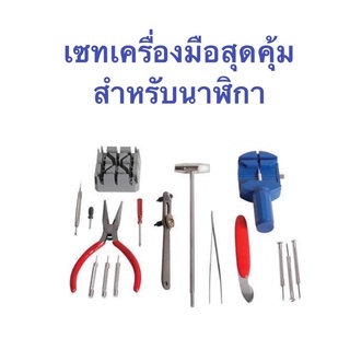 ชุดเซทเครื่องมือซ่อมนาฬิกา สุดคุ้ม 16 ชิ้น Watch Repair Kit สำหรับแรกเริ่ม