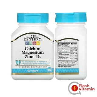 [พร้อมส่ง] 21st Century Magnesium 250 mg / Calcium Magnesium Zinc + D3 , แคลเซียม แมกนีเซียม ซิงค์ และวิตามิน D3