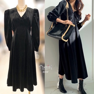 Thesis Black Velvet Dress