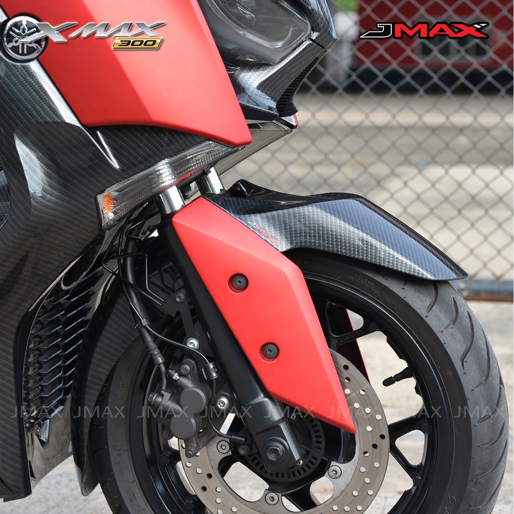 บังโคลนหน้า XMAX 300 2017-22 JMAX ตรงรุ่น ลายฟิล์มคาร์บอน 6D