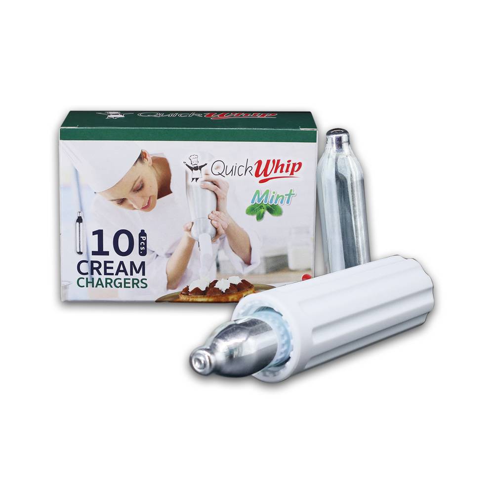 แก๊สวิปปิ้งครีม Quick whip กลิ่นมิ้น(แก๊สไนทรัสออกไซด์)