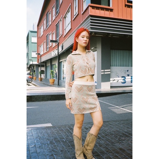 CUVANG Heartfelt skirt