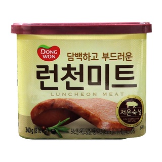 ดงวอน​ ลันช์เชี่ยนมีท เนื้อหมูและไก่บดปรุงรส 340 กรัม Dong​ Won​ Luncheon Meat​ 340g