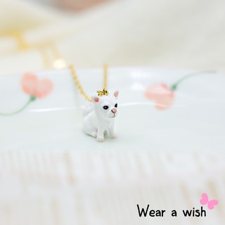 Necklace / สร้อย : Chihuahua (White) / ชิวาวา สีขาว