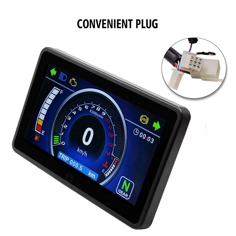 In StockUniversal Motorcycle Full Color LCD Display MultiFunction