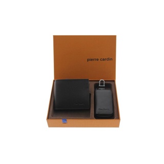 Pierre Cardin Gift set กระเป๋าธนบัตร+กระเป๋าพวงกุญแจ รุ่น GWC7-44