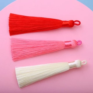9 ซม.DIY รถตกแต่งบ้านโพลีเอสเตอร์ผ้าไหมพู่ผ้าฝ้าย Tassels Trim สําหรับเย็บผ้าม่านอุปกรณ์เสริม