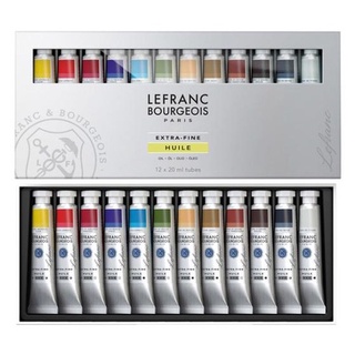 LEFRANC EXTRA FINE OIL SET (12 COLOURS)