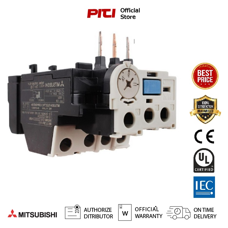 MITSUBISHI โอเวอร์โหลด Overload Relay TH-T18 1.3(1-1.6)A (ใช้กับ S-T10,12,20)