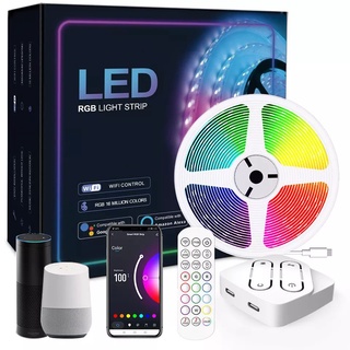 *รุ่น 5 เมตร* Tuya Smart LED Strip RGB Smart Life|Wifi ไฟเส้นแต่งห้องอัจฉริยะ คุมผ่านแอพ เล่นตามเพลง