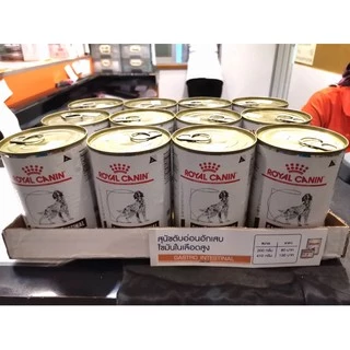 (หมดอายุปี27)Royal Canin Gastro LOW FAT dog can 420 g. อาหารกระป๋อสุนัข 'ตับอ่อนอักเสบ'