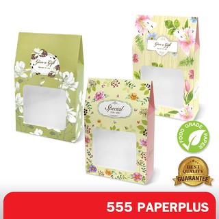 555paperplus ซื้อใน live ลด 50% กล่องจัดGift set 4.2x10.5x11.5 ซม.(BK68W) ก.จัดGift set ทรงถุง(20 กล่อง) กล่องใสขวดน้ำหอม กล่องใส่ข้าว 300g.