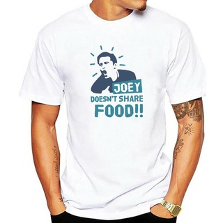 เสื้อยืดผ้าฝ้าย เสื้อยืดคอกลม แขนสั้น ผ้าฝ้าย 100% พิมพ์ลาย Joey Doesnt Share Food สไตล์วินเทจ พลัสไซซ์ สําหรับผู้ชาย