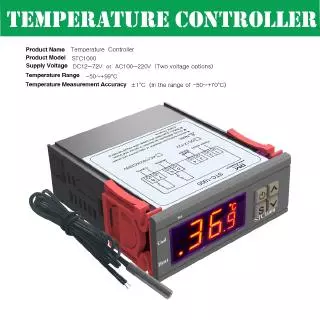 Aideepen STC1000 STC-1000 ตัวควบคุมอุณหภูมิ thermostat เทอร์โมสตัต เครื่องควบคุมอุณหภูมิ AC 110-220V ด้วยเทอร์มิสเตอร์