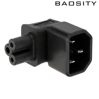 ( Baosity ) Iec320 - C14 Male To C5 Female อะแดปเตอร์แปลงมุมกว้าง 90 องศา