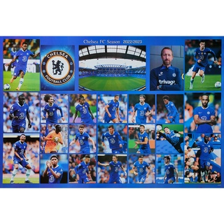 โปสเตอร์ เชลซี CHELSEA 2023 POSTER 24”X35” นิ้ว ฟุตบอล Football V1