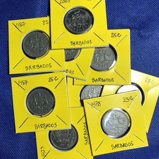 Special Lot No.60269 ปี1973-2005 BARBADOS 25 CENTS เหรียญสะสม เหรียญต่างประเทศ เหรียญเก่า หายาก ราคาถูก