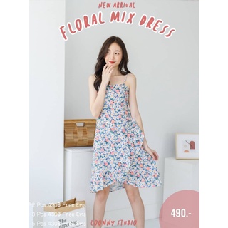 #LNS005 Floral Mix Dress