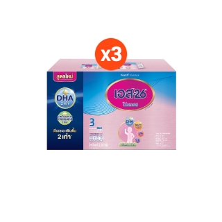 โปรโมชั่น : S-26 Progress นมผง เอส-26 โปรเกรส สูตร 3 ขนาด 3300 กรัม DHA x 3 กล่อง