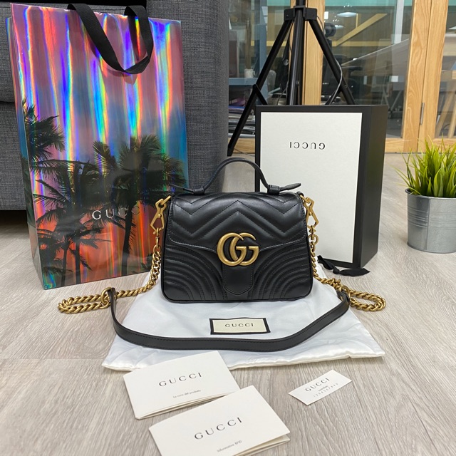 Gucci marmont mini top handle