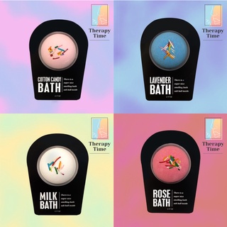 (รุ่นใหม่ฟองเยอะ)Therapy Time Bath Bomb บำรุงผิว เนื้อละเอียด ลูกเล็ก