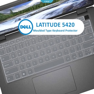 แผ่นซิลิโคนครอบคีย์บอร์ดแล็ปท็อป กันฝุ่น กันน้ํา สําหรับ Dell Latitude 5420 5421 13.3 นิ้ว [ZK]