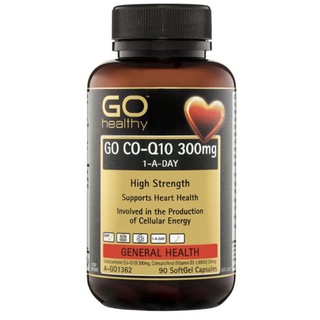 GO Healthy CoQ10 300mg + Vitamin D3 1000IU 90 Capsules(สินค้า pre-order)