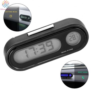 WHOOPS~1*-Mini LCD Digital Car Dashboard Electronic Time Clock Thermometer&amp;Backlight#whoopstore