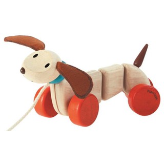 PlanToys ของเล่นไม้ แปลนทอยส์ เจ้าหมาน้อยลากจูง HAPPY PUPPY (1y+)