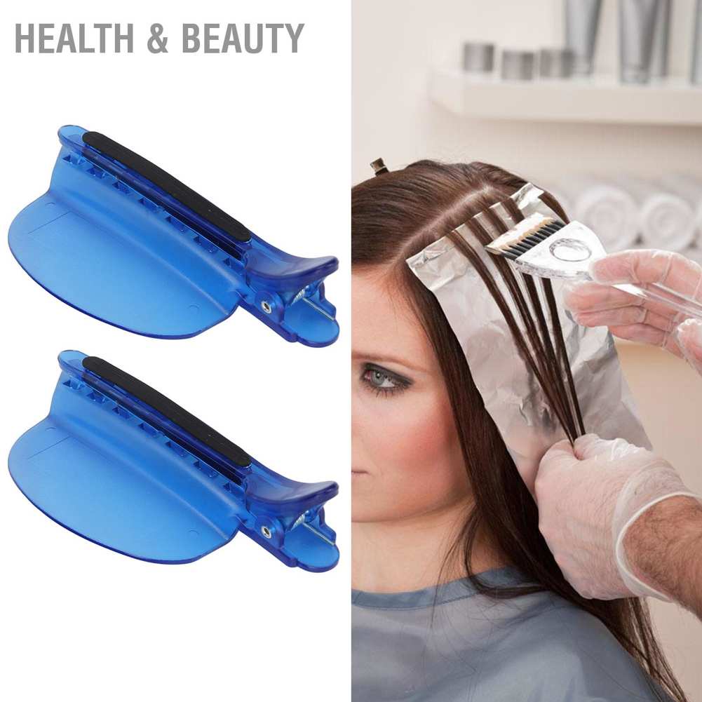 Health & Beauty คลิปหนีบแยกวิกผม ฉนวนกันความร้อน ความเร็วสูง สีฟ้า 2 ชิ้น