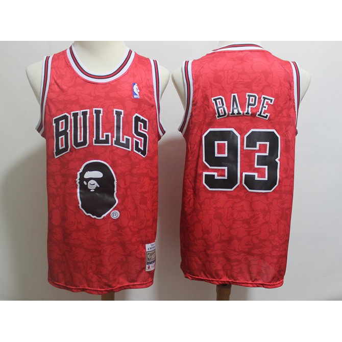 off white bulls jersey