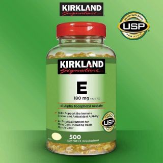 Vitamin E Kirkland 180mg. 500 เม็ด วิตามินอี เคิร์กแลนด์