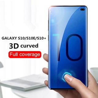 ฟิล์มกระจกนิรภัยกันรอยหน้าจอ 3 d สําหรับ samsung galaxy s 10/s10 plus/s 10e