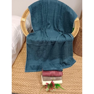 ผ้าเช็ดตัวเยื่อไผ่ Bamboo towel ผ้าเช็ดตัว (เช็ดตัว+เช็ดผม)