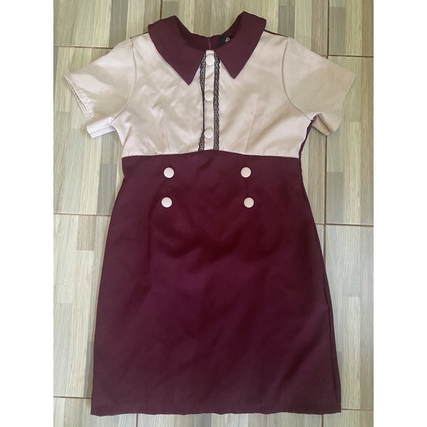 AP style XL เดรสทูโทน