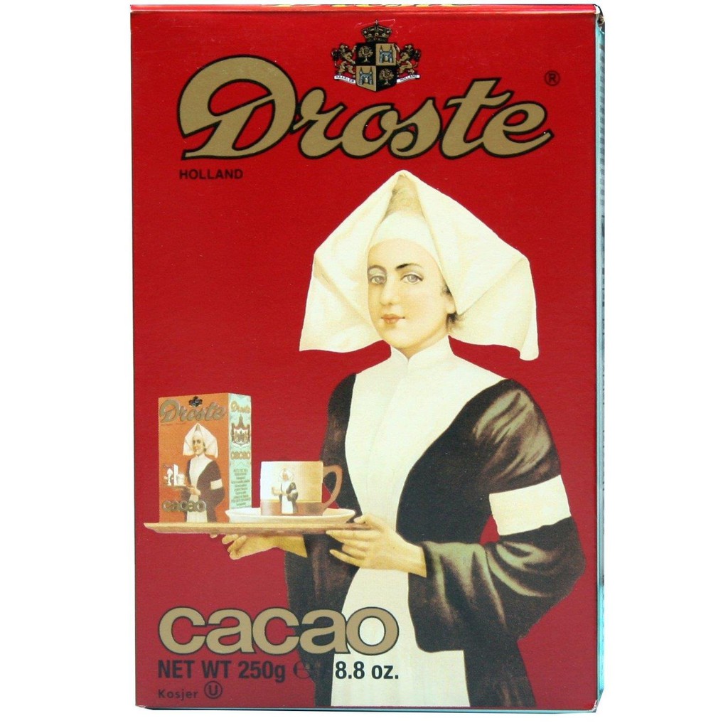 โดรสเต้โกโก้พาวเดอร์ โกโก้แท้ 100% โกโก้นางพยาบาล  - Droste glutenfree cocoa powder for chocolate drink and pastry, 250g