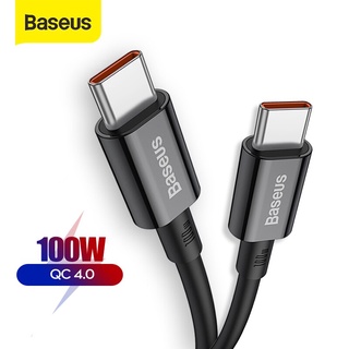 Baseus 100W USB C to USB Type C Cable Quick Charge 4.0 3.0 QC 3.0 4.0 For MacBook Pro For iPad Samsung Xiaomi Charge Cable