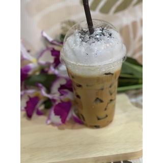 โมเดลเครื่องดื่ม โมเดลกาแฟเย็นฟองนม (ขนาด16ออนซ์)