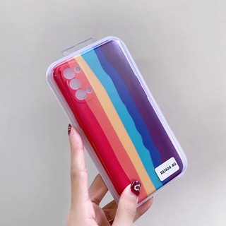 เคส สายรุ้ง รุ่น oppo A7 A12 F9 A5S A3s A92 A73 F11Pro A83 A37 A5(20) A9(20) เคสเรียวมี Case เคสกันกระแทก