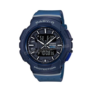 นาฬิกา Casio Baby-G for Running BGA-240 series Twotone Color Block รุ่น BGA-240-2A1 (Navy) ของแท้ รับประกัน1ปี