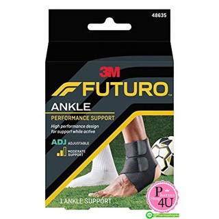 Futuro ™ Sport Moisture Control Ankle Support ฟูทูโร่ สปอร์ต อุปกรณ์พยุงข้อเท้าแบบระบายความร้อน รุ่นปรับกระชับได้#3492