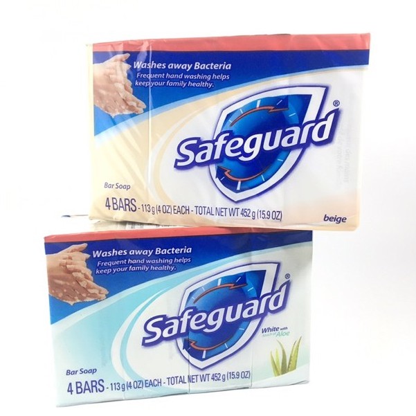 สบู่เซฟการ์ด Safeguard สบู่นำเข้า 1 pack 4 ก้อน สบู่ก้อนเซฟท์การ์ด