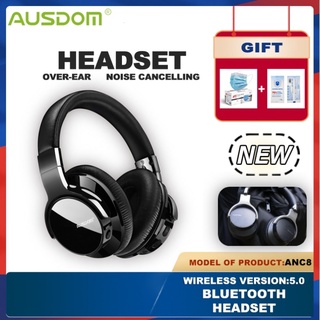 Ausdom ANC8 ชุดหูฟังบลูทูธไร้สาย ตัดเสียงรบกวน พร้อม Super HiFi Deep Bass เวลาเล่น 20 ชั่วโมง สําหรับเดินทาง ทํางาน