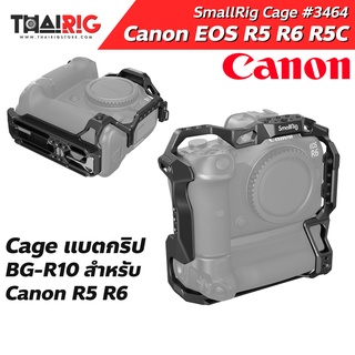 📌ส่งจากไทย📦 Canon EOS R5 R6 R5C Cage พร้อมแบตกริป SmallRig 3464 Cage for BG-R10 Battery Grip