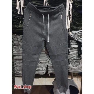 กางเกงขายาวกระเป๋าซิบข้าง (jogger ) ผ้าสำลี ใส่ได้ ชาย& หญิง ทุกโอกาส