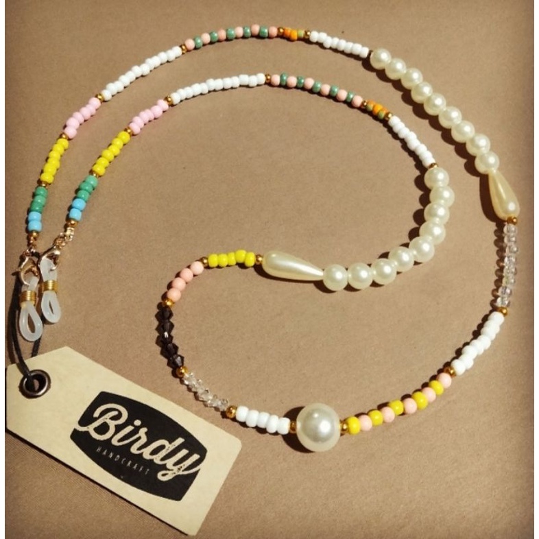 สายคล้องแว่นตา หน้ากากอนามัย หูฟังบลูทูธ Handmade